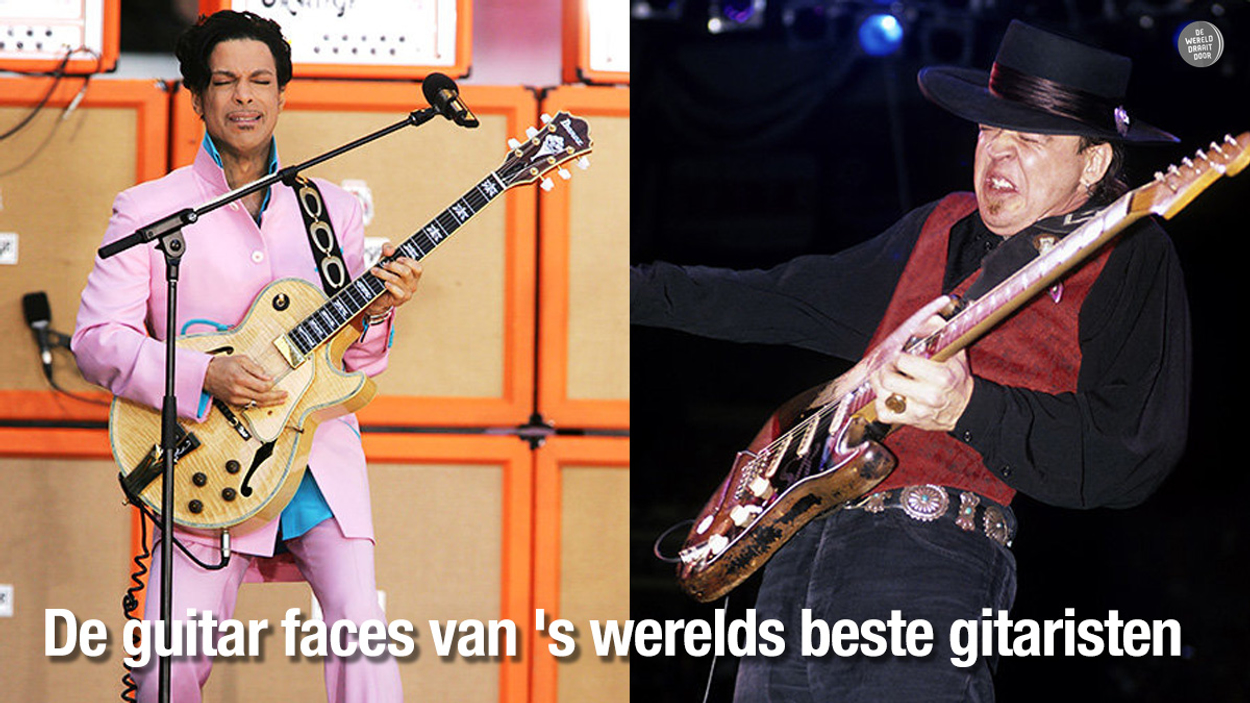 De guitar faces van 's werelds beste gitaristen De Wereld Draait Door