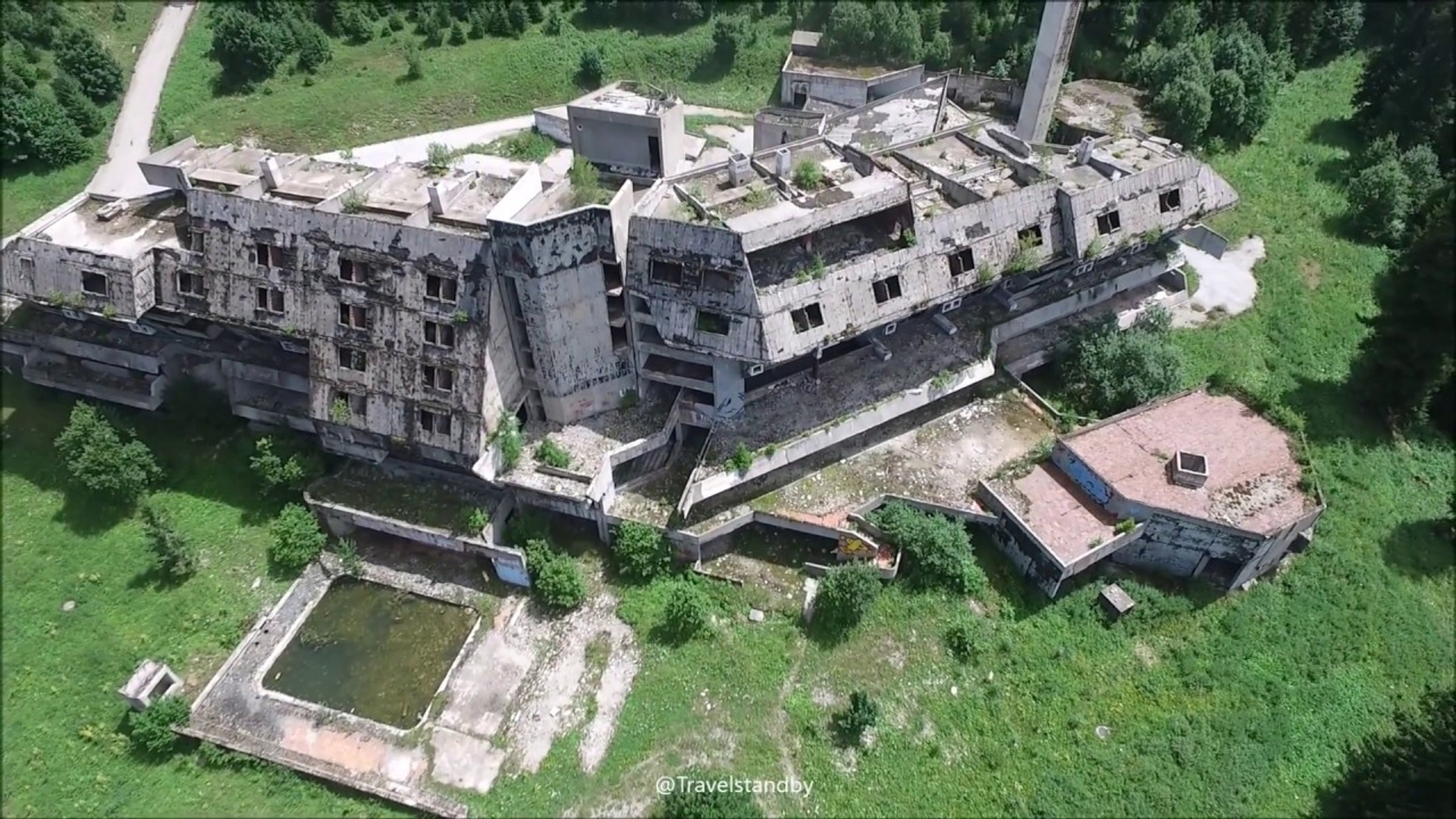 War Abandoned hotel Olympic village Sarajevo - credit Travelstandby