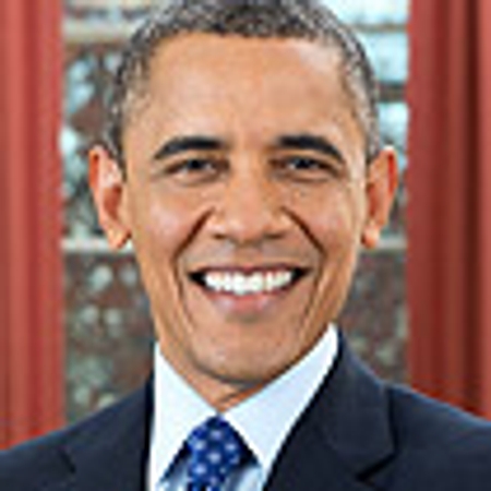 Afbeelding van Obama in Amsterdam
