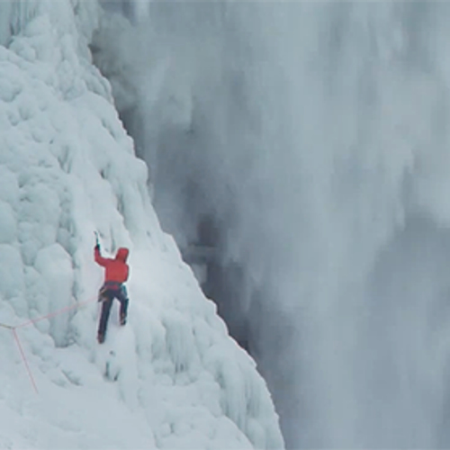 Web Draait Door: beklim eens een waterval!