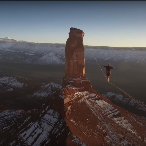 Web Draait Door: Wereldrecord slackline