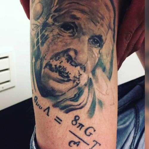 De Einsteintattoo van Diederik Jekel!