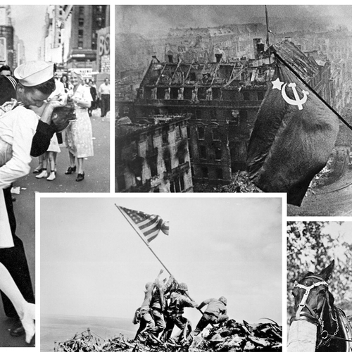 Zes historische foto's die het einde van oorlogen symboliseren